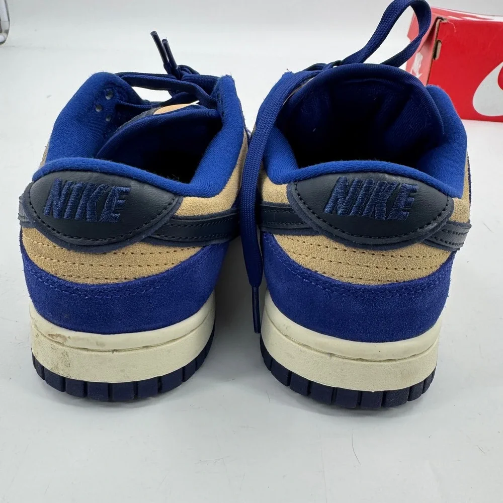 Nike Dunk‎ Low LX Deep Royal Blue Dark Obsidian Suede Sneakers Shoes DV741-400